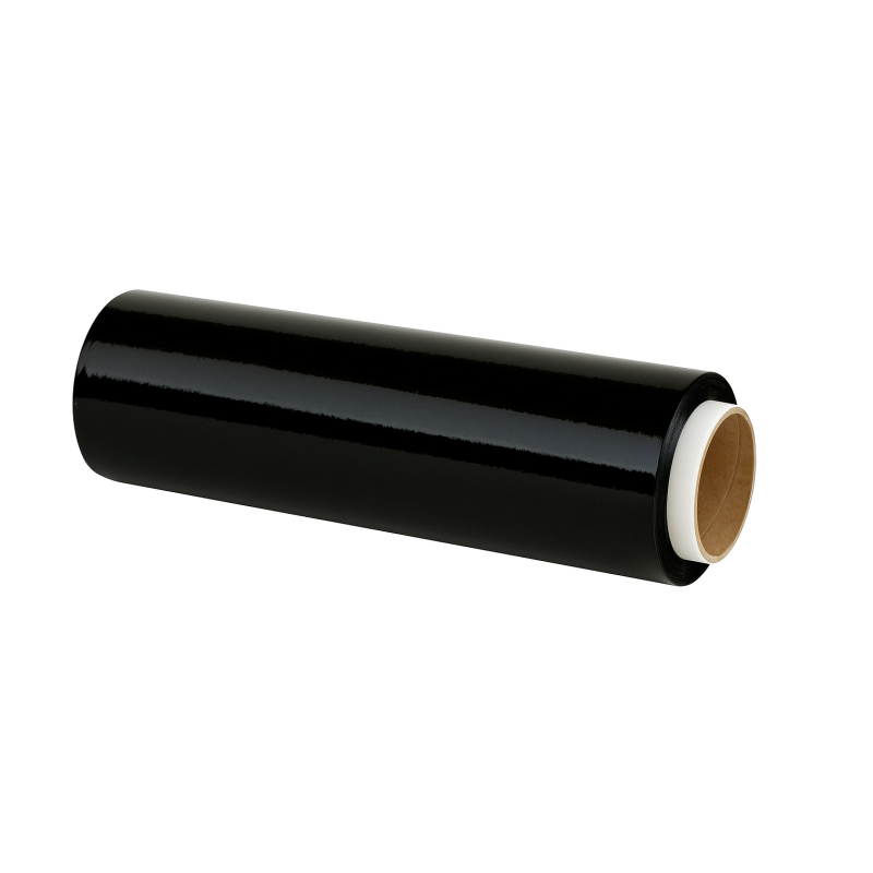 FOLIA STRETCH CZARNA 23 MIK x 25 CM