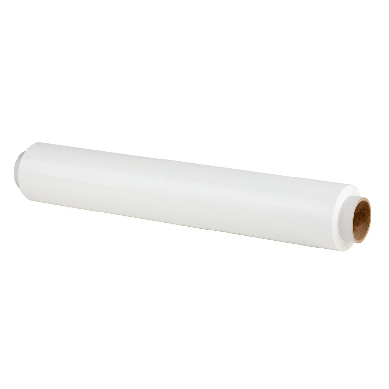FOLIA STRETCH BIAŁA 23 MIK X 50 CM X 1,5 KG NETTO